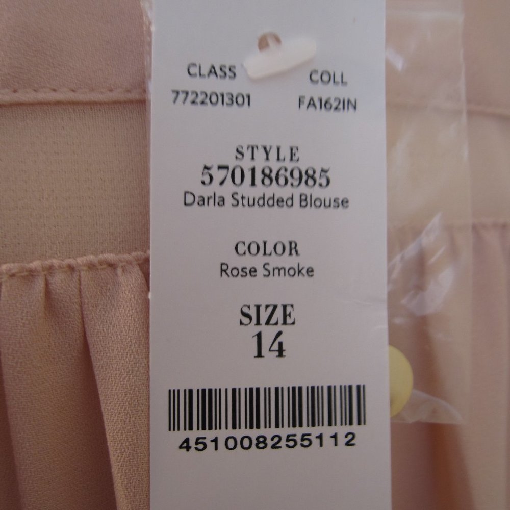 WHBM Stud-Detail Bliuse NWT - Picture 10 of 11